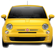 Fiat Yellow Png Image Front View