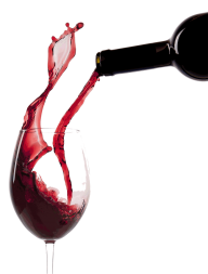 Glass png with Red Wine