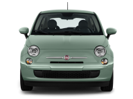 Green Fiat Front View png Image