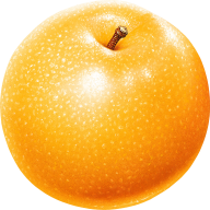 Orange color Apple Png