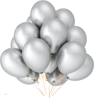 Silver Balloons Png