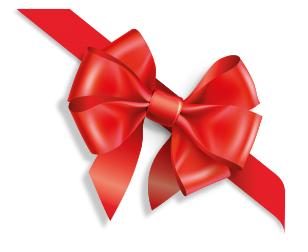4 petalled red ribbon free clipart download