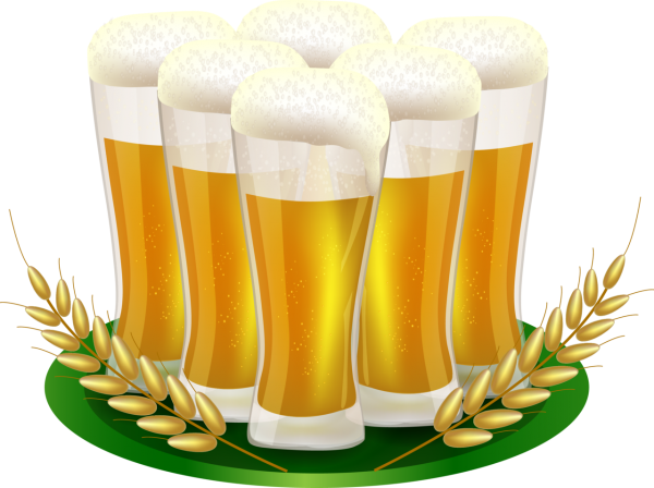 6 beer on plate free clipart download