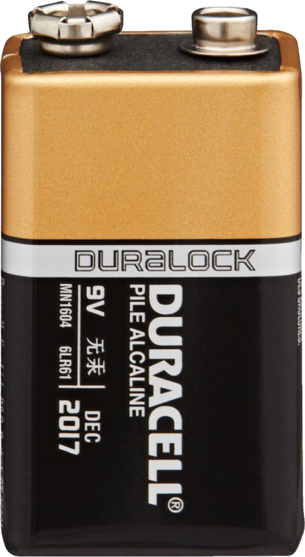 9 v duralock duracell battery free png download