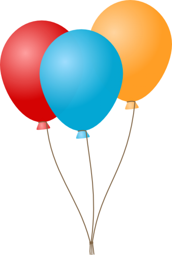 Blue and Red Balloon Png