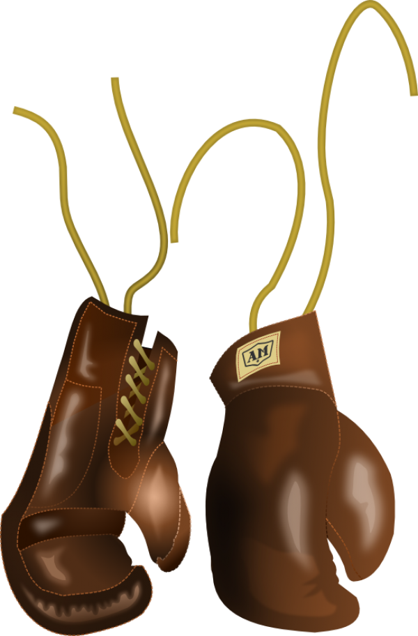 brown threaded boxing gloves free png download
