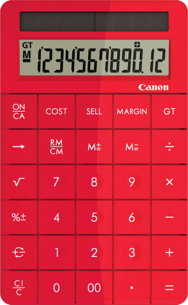 Calculator Png image in Red color