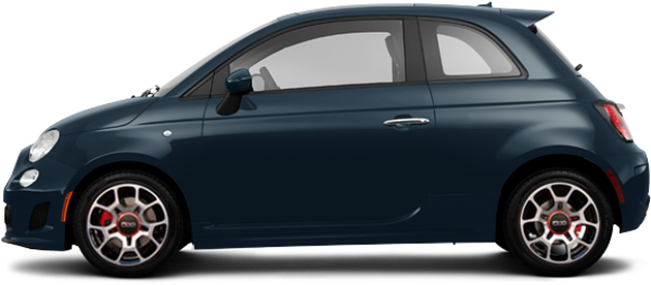 Fiat Blue Png Image Side view