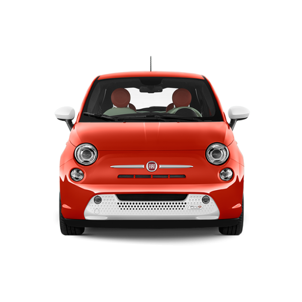Fiat Front View Red Color car Png