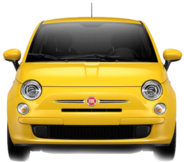 Fiat Yellow Png Image Front View