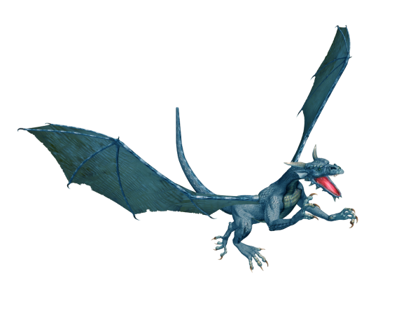 flying dragon 3d art
