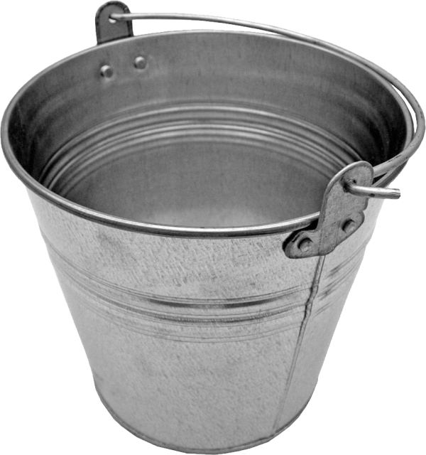 full silver bucket free png download