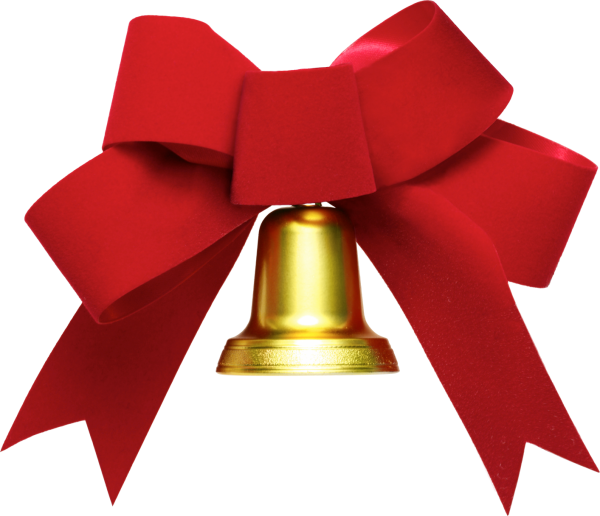 golden bell red ribbon free png download