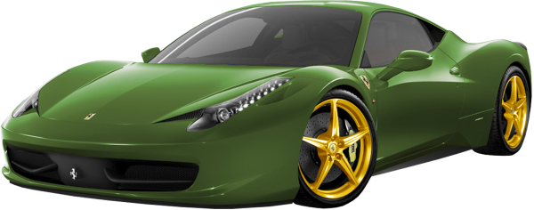 Green Ferrari Png Image Download
