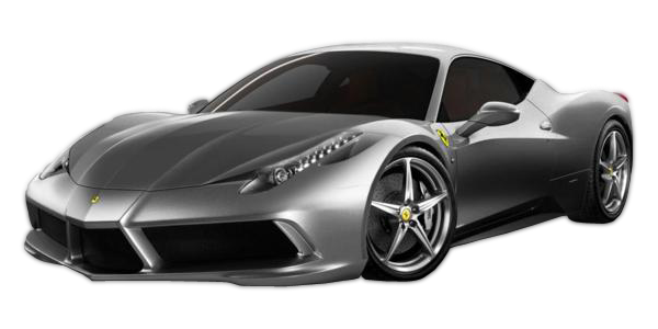 Metallic Grey Ferrari Png Image