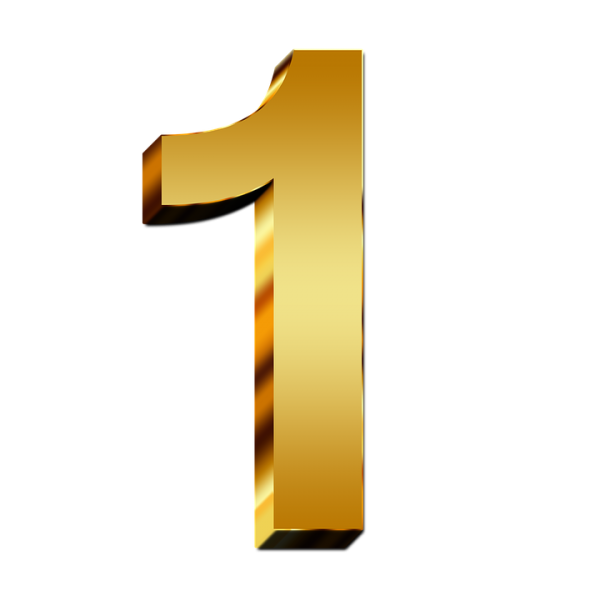 Number 1 PNG Free Download 4