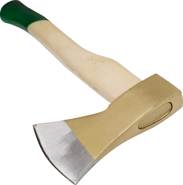 Png Wooden Axe with Green Handle