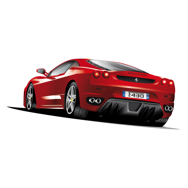 Red Ferrari Clipart Image Download