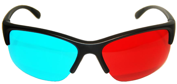 sunglasses blue and red