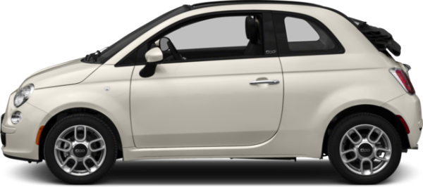 White Fiat Side View png download