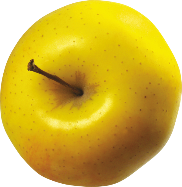 Yellow Apple Top View Png
