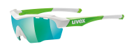 uvex blue and green frame sunglasses