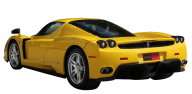 Yellow Ferrari Back side png image