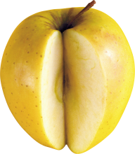 Yellow Sliced Apple Png